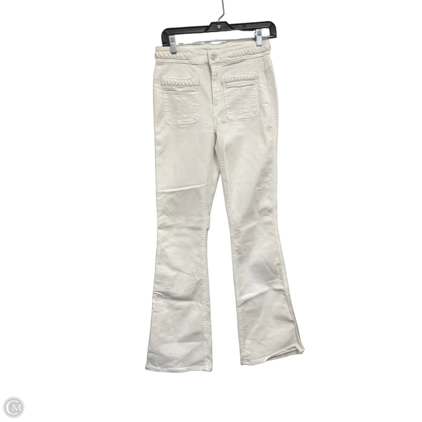 Jeans Flared By 7 For All Mankind In White, Size: 4