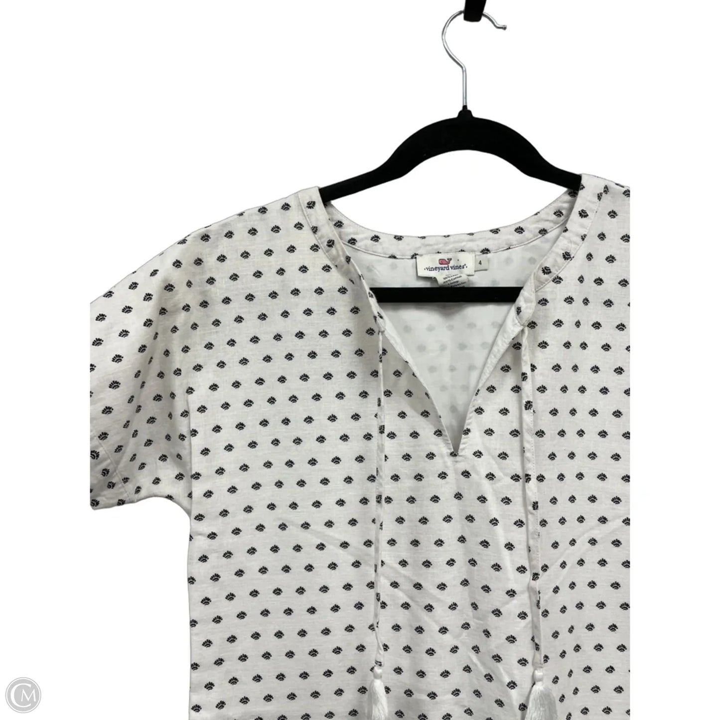 Dress Casual Short By Vineyard Vines In Black & White, Size: 4
