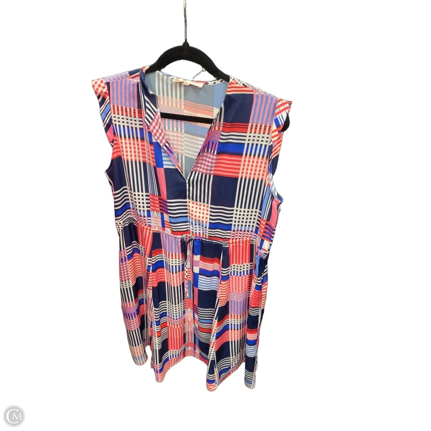 Dress Casual Short By Jude Connally In Blue & Pink, Size: M