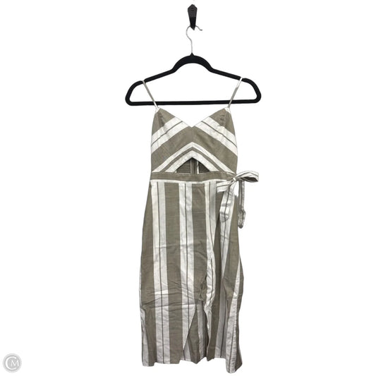 Dress Casual Short By Express In Green & White, Size: 0
