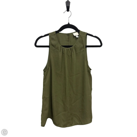 Top Sleeveless By A New Day In Green, Size: Xs