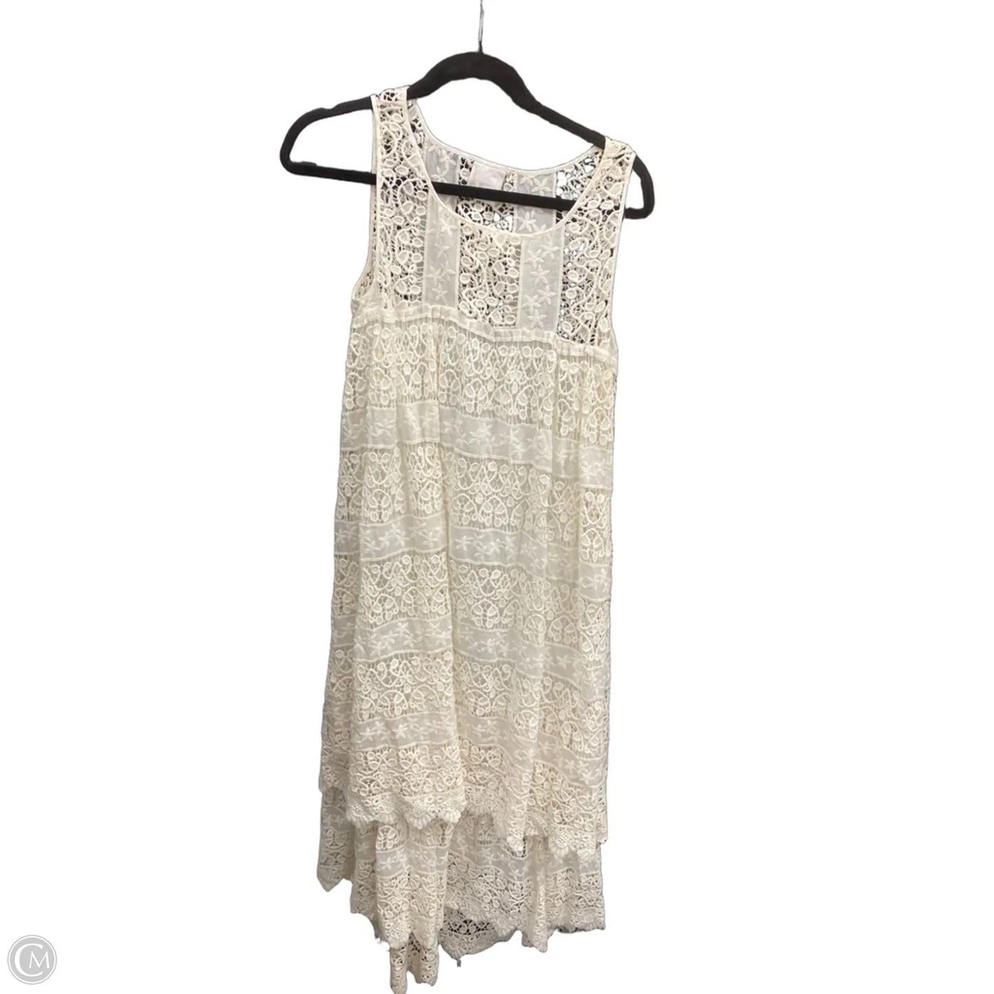 Dress Casual Maxi By Cmc In Cream, Size: M
