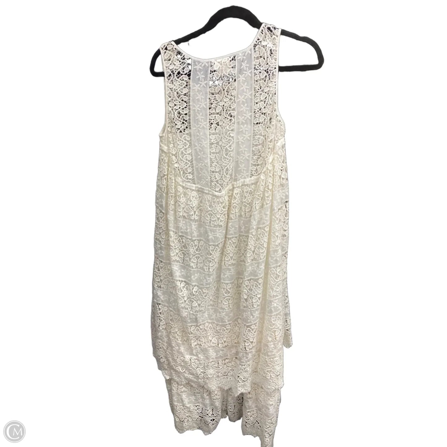 Dress Casual Maxi By Cmc In Cream, Size: M