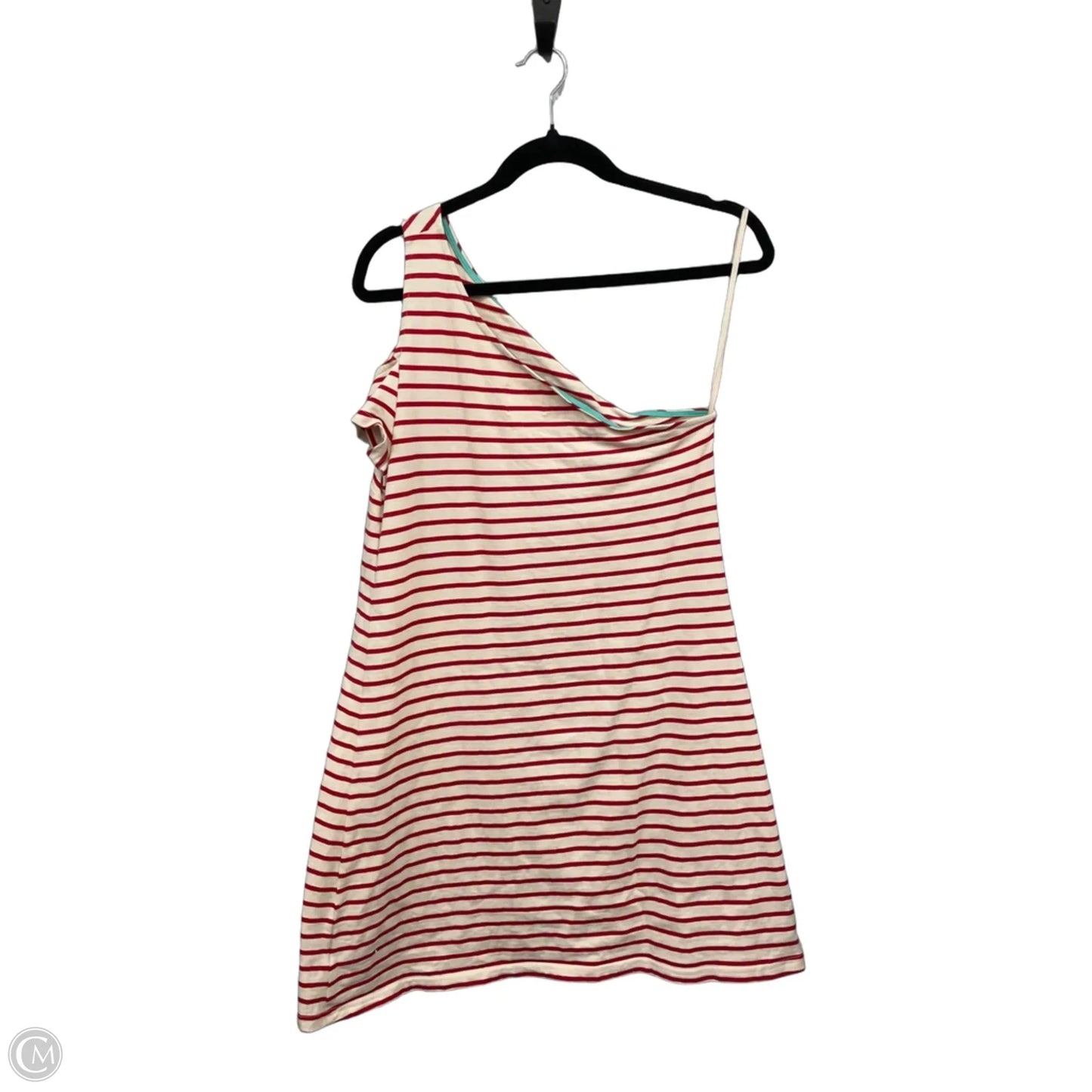 Dress Casual Short By Maeve In Cream & Red, Size: M