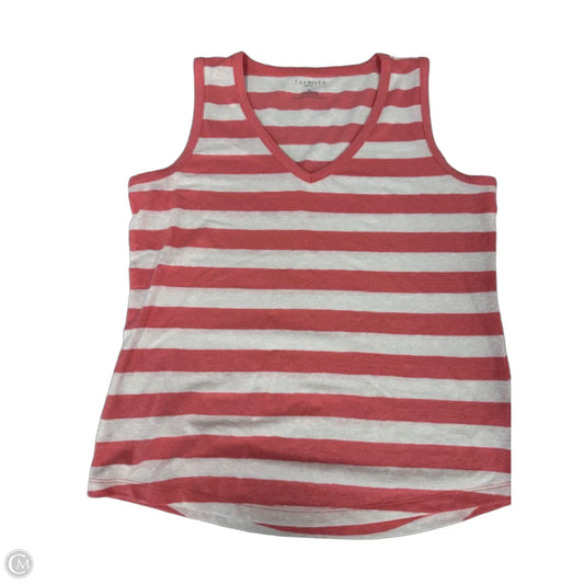 Top Sleeveless By Talbots In Pink & White, Size: Sp