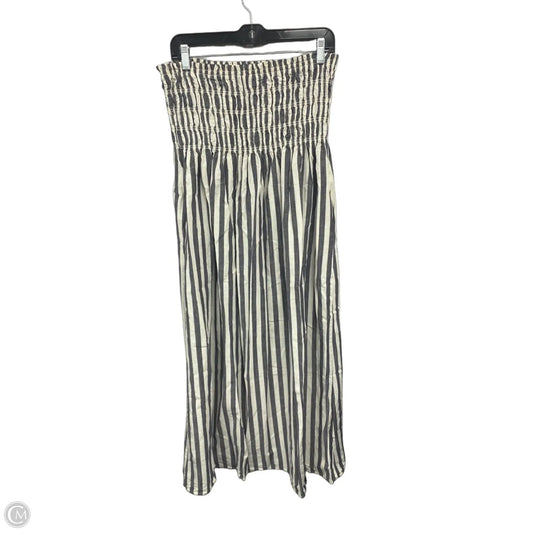 Dress Casual Maxi By Universal Thread In Grey & White, Size: M