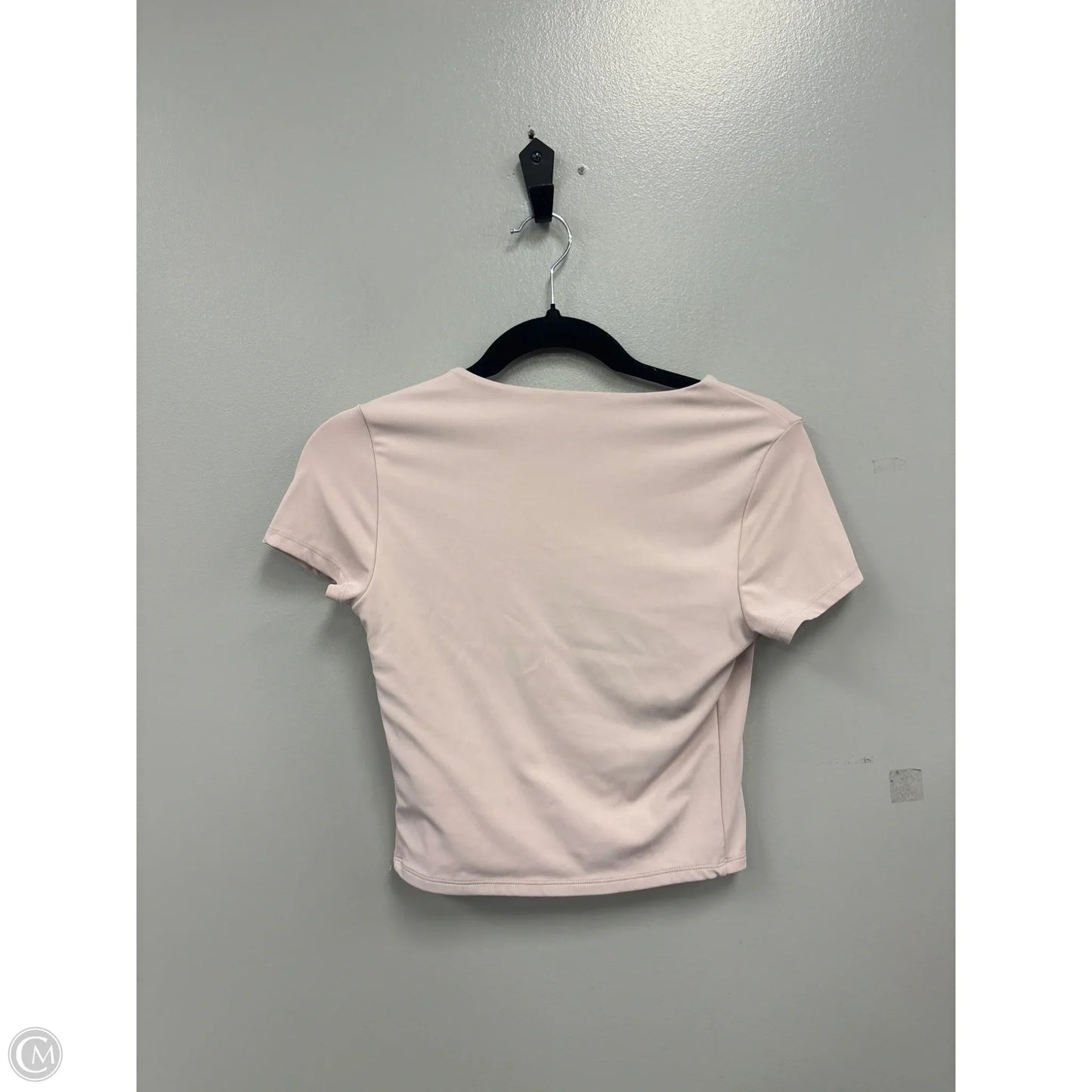 Top Short Sleeve By Express In Peach, Size: S