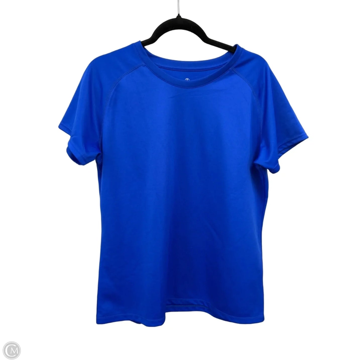 Top Short Sleeve Basic By Lands End In Blue, Size: L