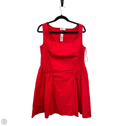 Dress Casual Short By Clothes Mentor In Red, Size: 14