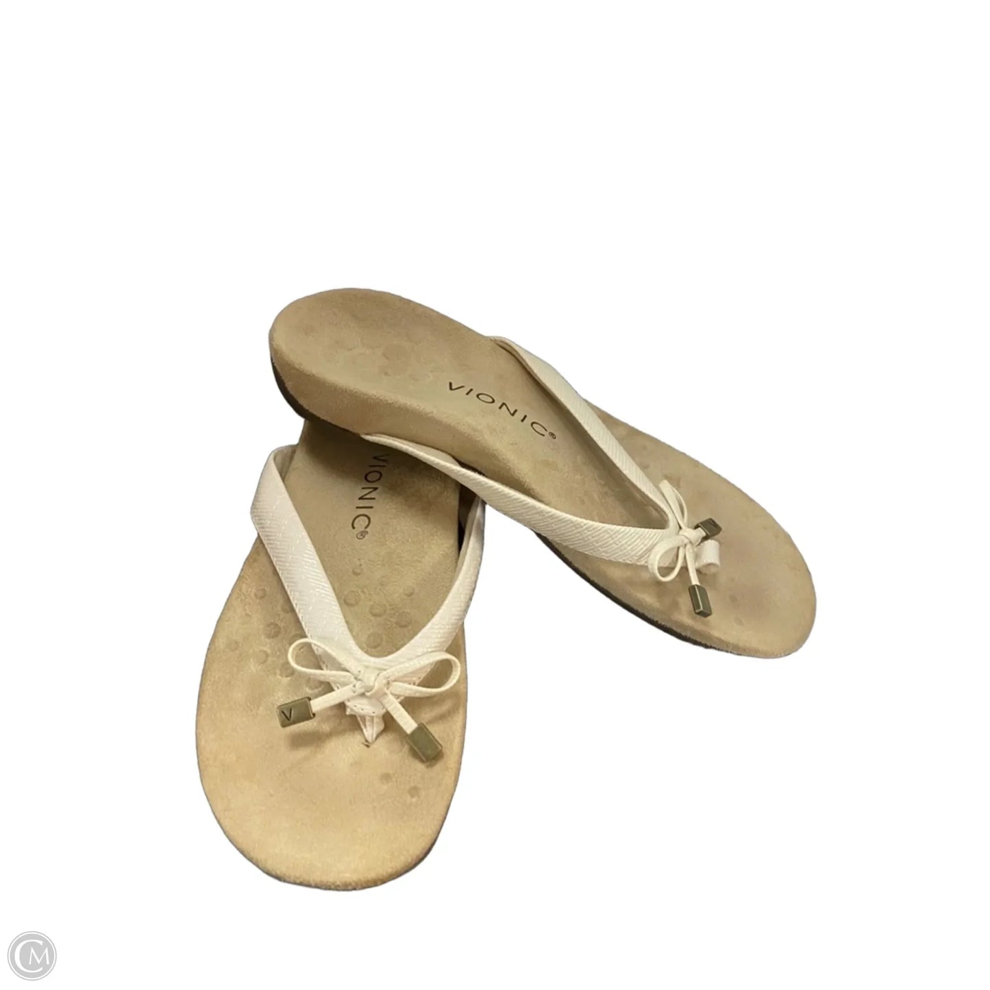 Sandals Flats By Vionic In Cream, Size: 7