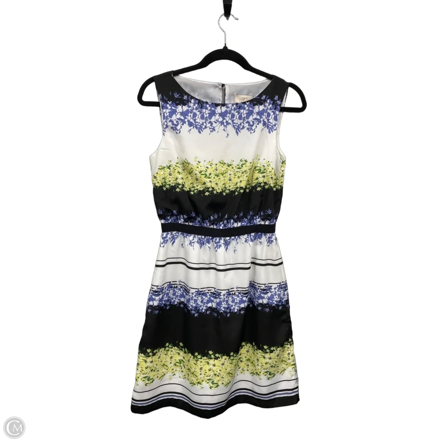 Dress Casual Short By Loft In Green & Yellow, Size: Xs