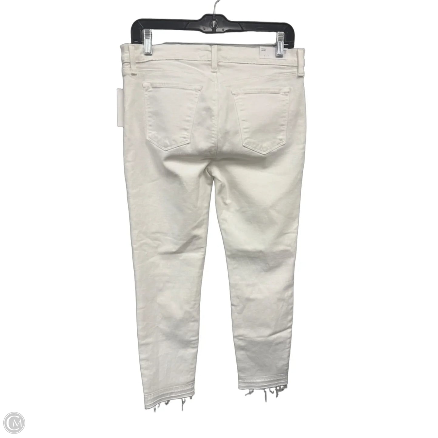 Jeans Cropped By J Brand In White, Size: 14