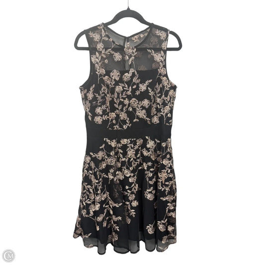 Dress Party Short By Glamour In Black & Pink, Size: 12