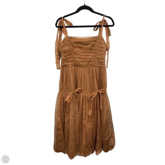 Dress Casual Midi By Storia In Brown, Size: L