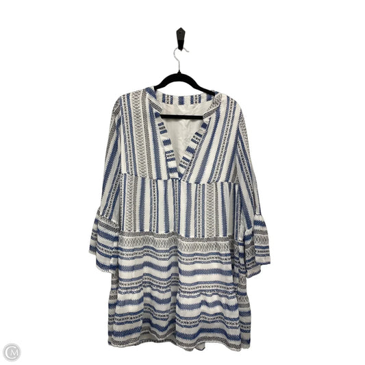 Dress Casual Short By Cme In Blue & White, Size: M