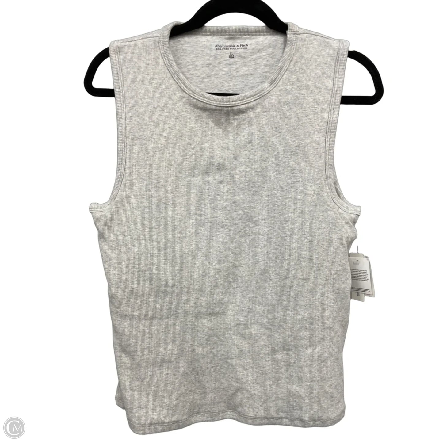Top Sleeveless By Abercrombie And Fitch In Grey, Size: Xl