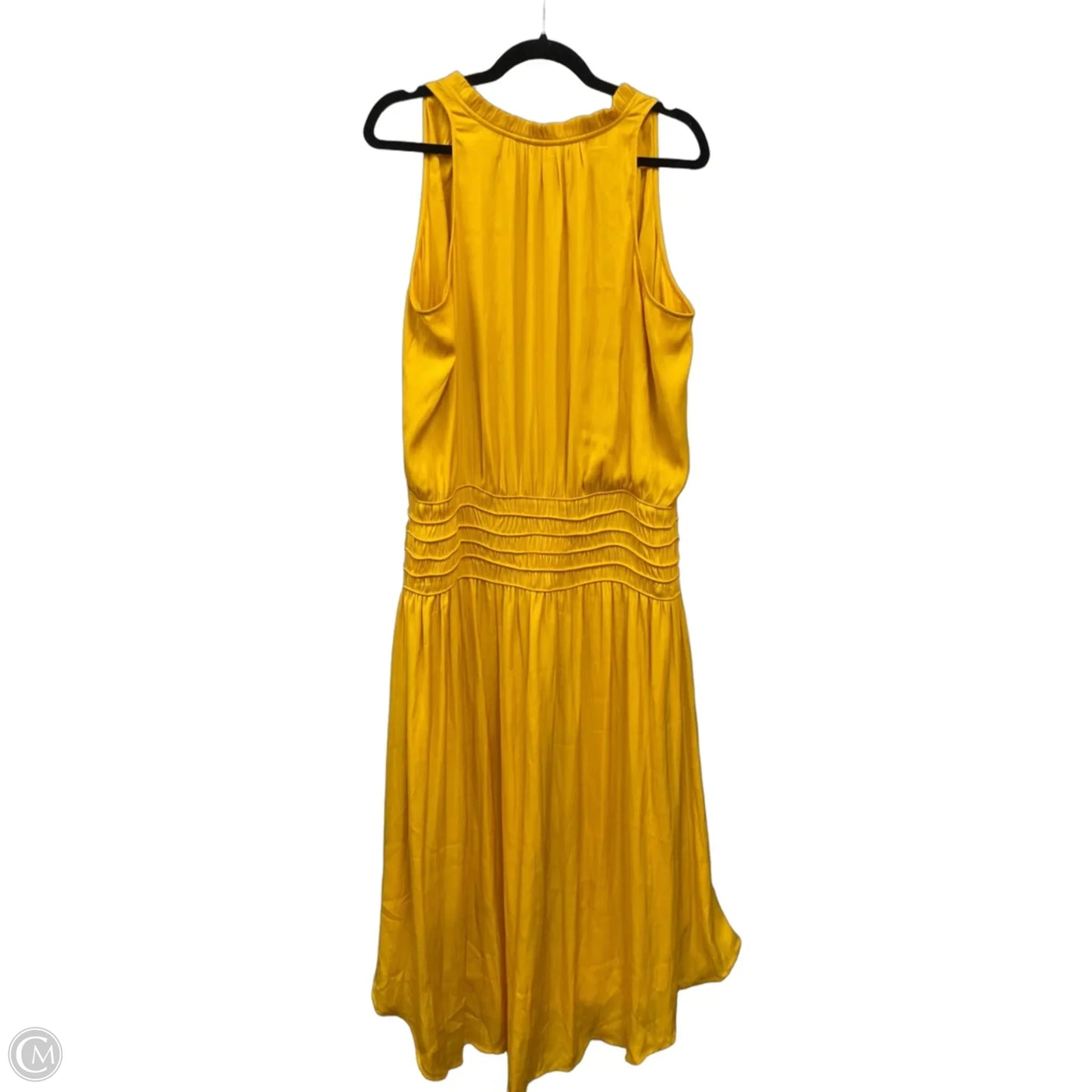 Dress Casual Maxi By White House Black Market In Yellow, Size: Xl