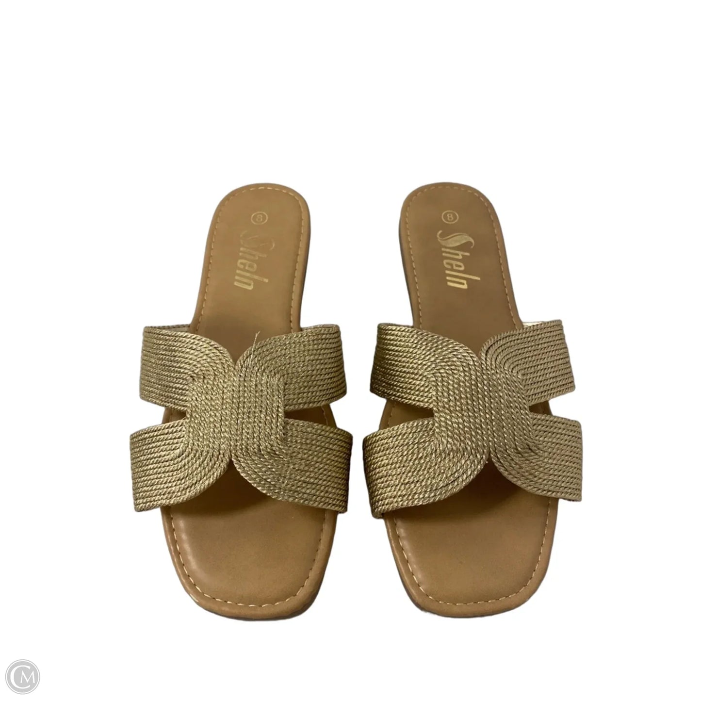 Sandals Flats By Shein In Gold, Size: 8
