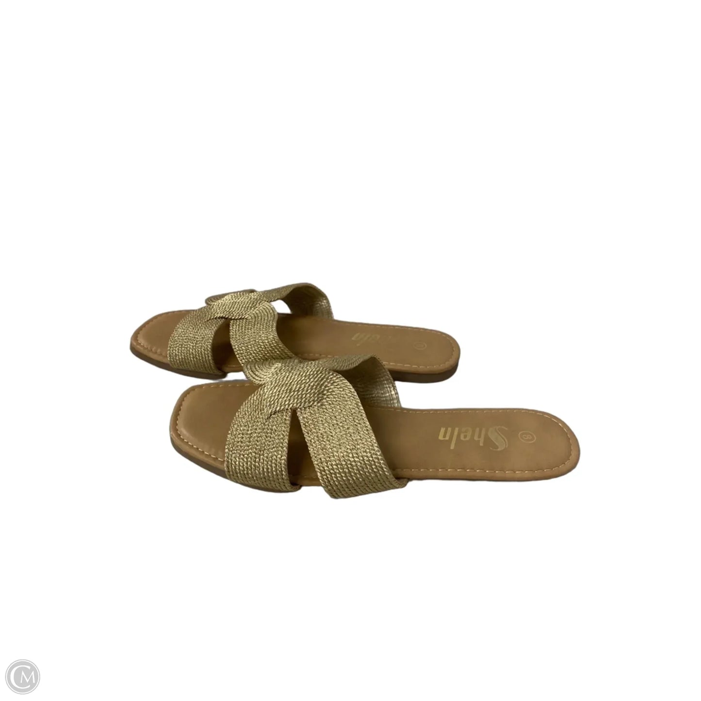 Sandals Flats By Shein In Gold, Size: 8