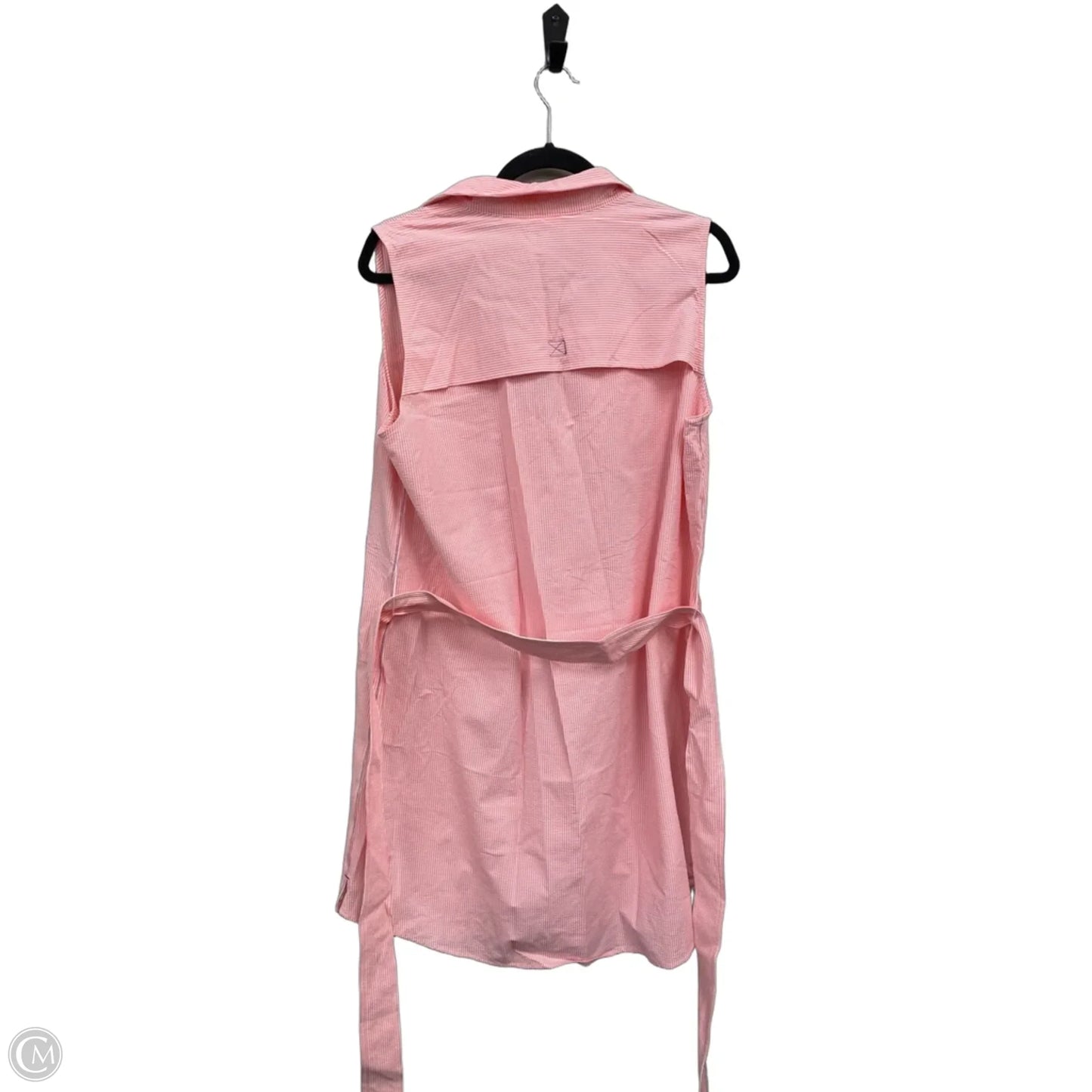 Dress Casual Short By Vineyard Vines In Pink & White, Size: 12
