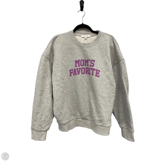 Sweatshirt Crewneck By Favorite Daughter In Grey & Purple, Size: M