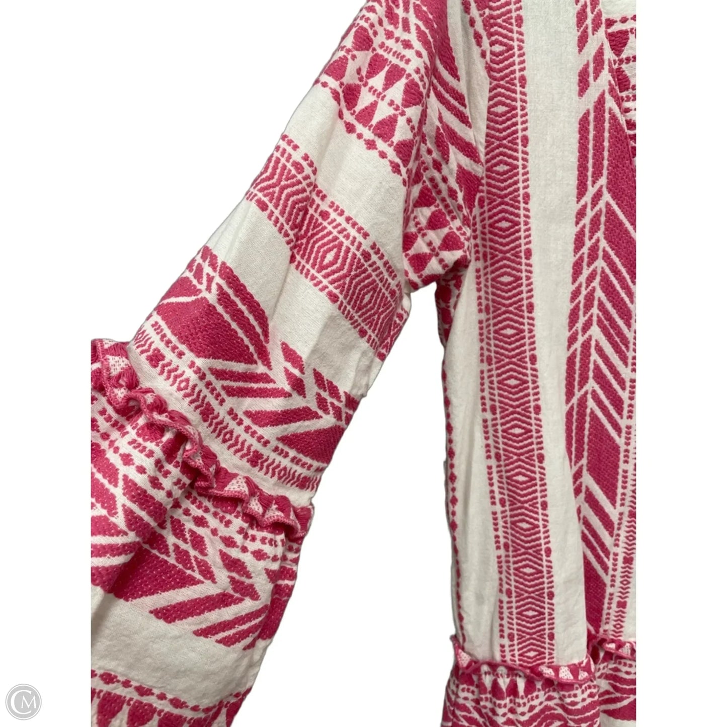 Dress Casual Short By Thml In Pink & White, Size: S