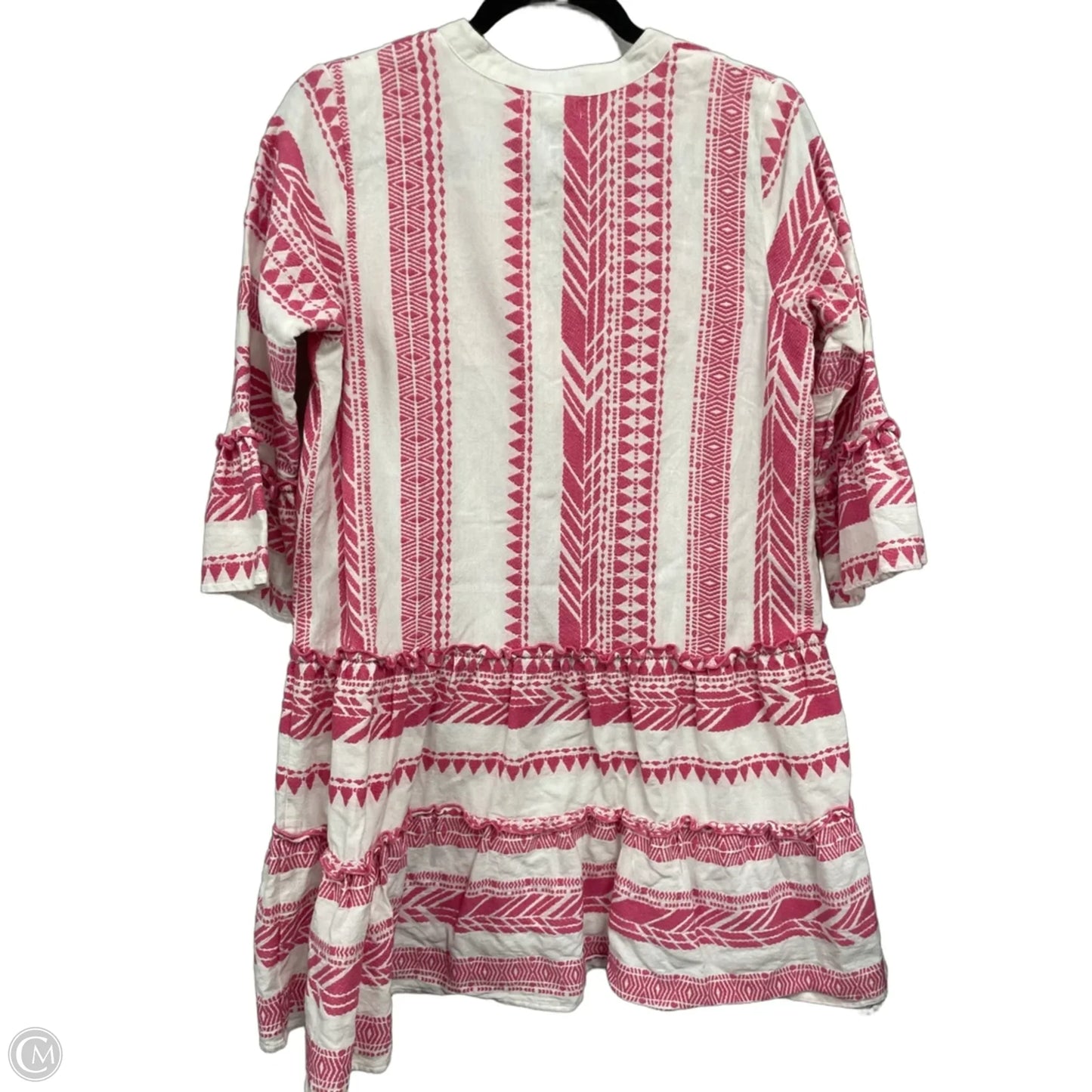 Dress Casual Short By Thml In Pink & White, Size: S