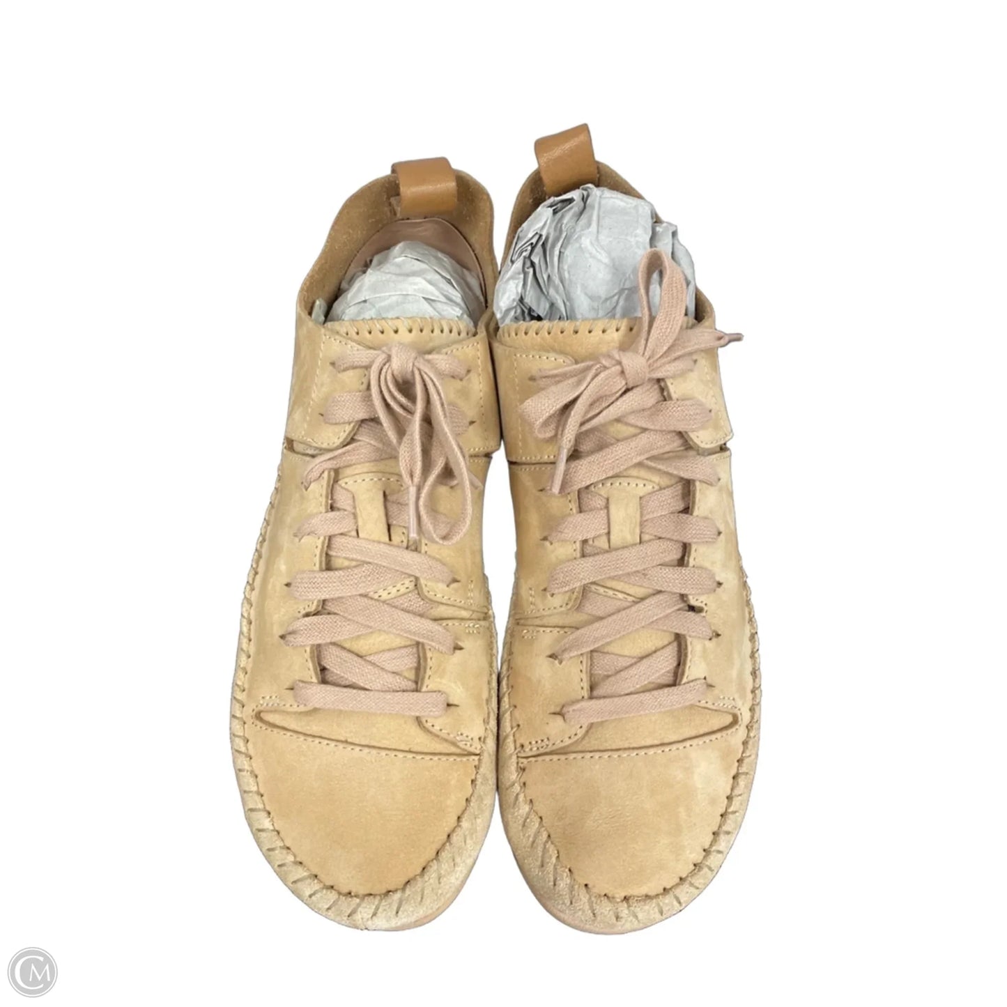 Shoes Sneakers By Clarks In Cream, Size: 10