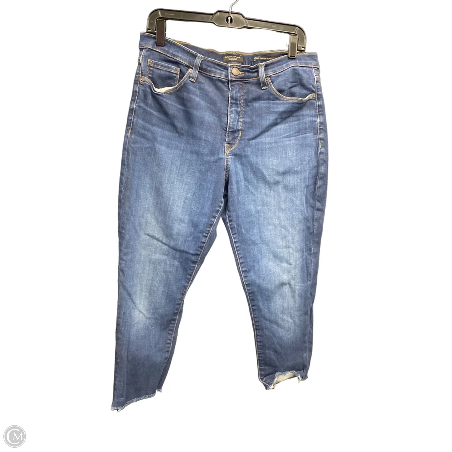 Jeans Skinny By Banana Republic In Blue Denim, Size: 14l