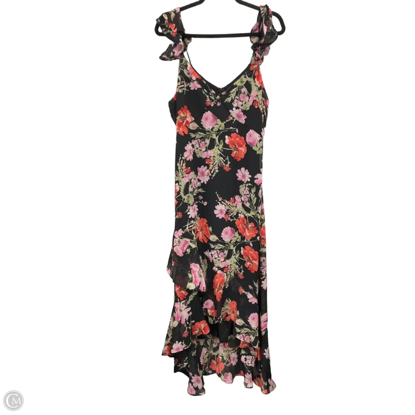 Dress Casual Maxi By Speechless In Black & Orange, Size: Xl