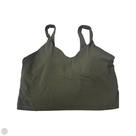 Athletic Bra By Lululemon In Green, Size: 14