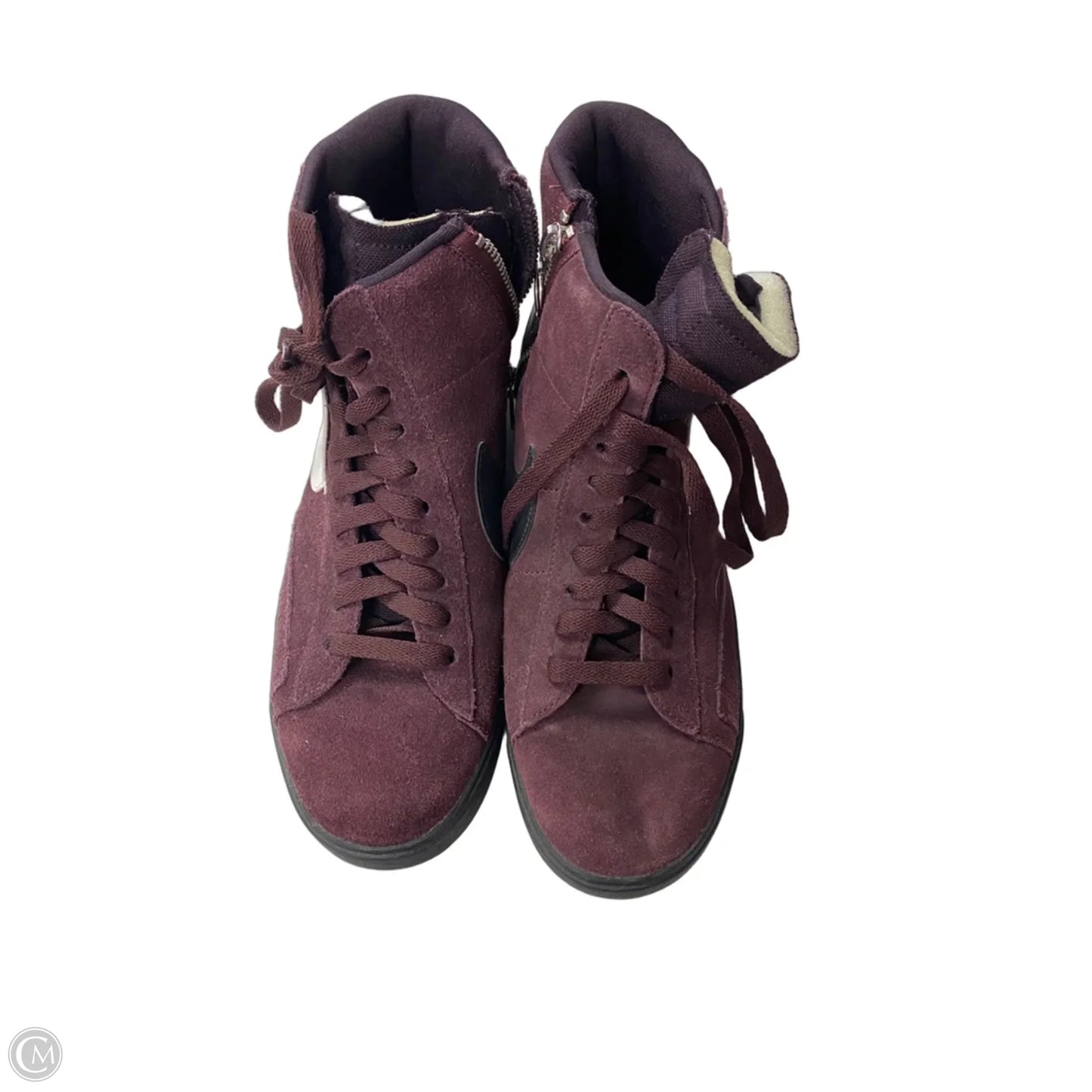 Shoes Sneakers By Nike In Maroon, Size: 9.5
