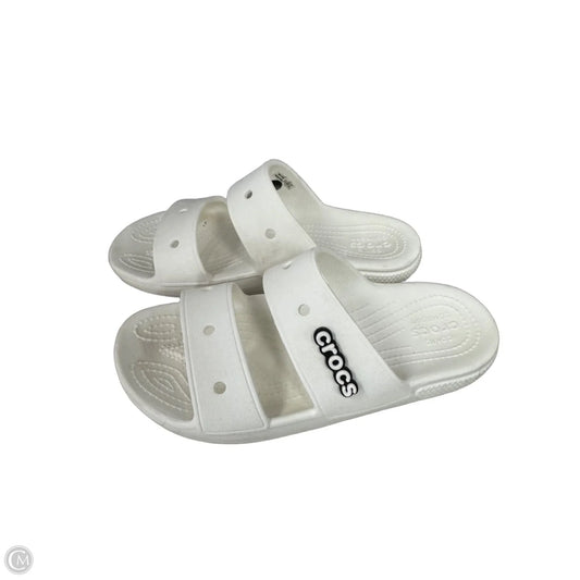 Sandals Sport By Crocs In White, Size: 7
