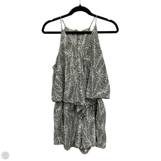 Romper By Tyche In Grey & White, Size: L