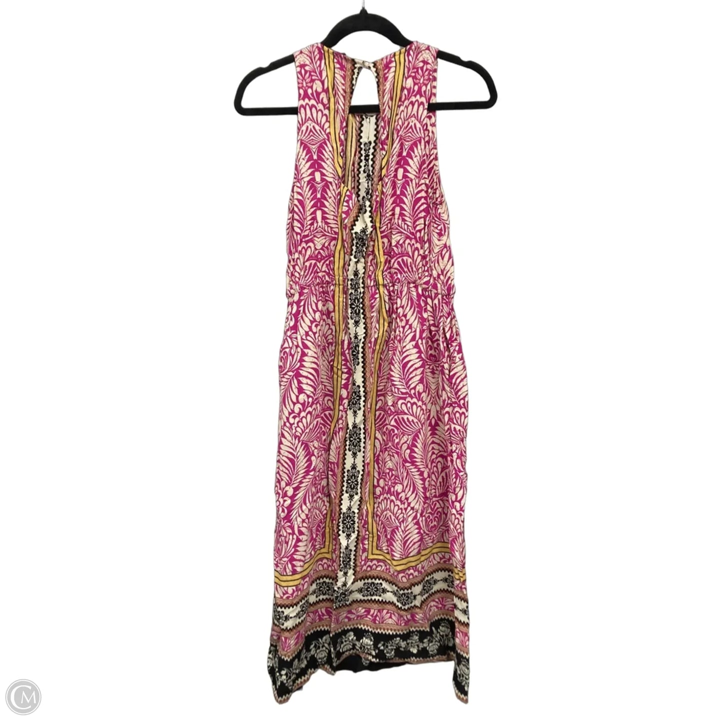 Dress Casual Maxi By Loft In Pink & Yellow, Size: M