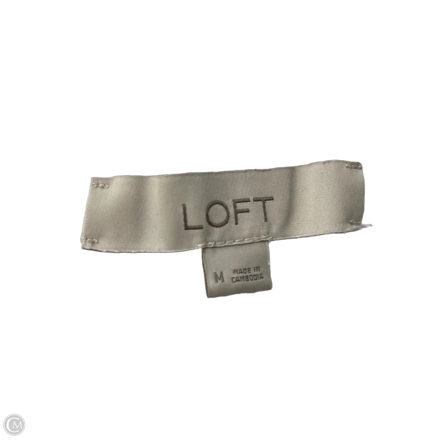 Top Sleeveless By Loft In White, Size: M