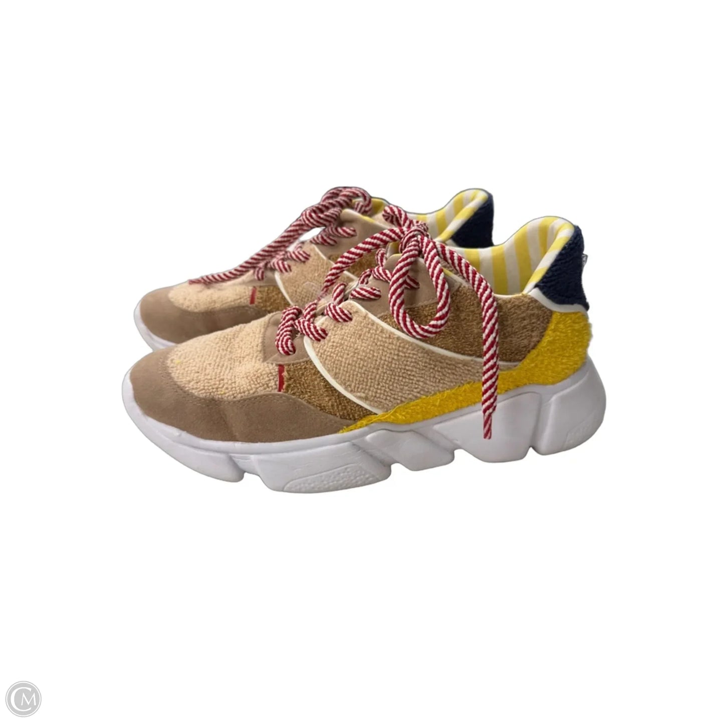 Shoes Athletic By Cmc In Brown & Yellow, Size: 6