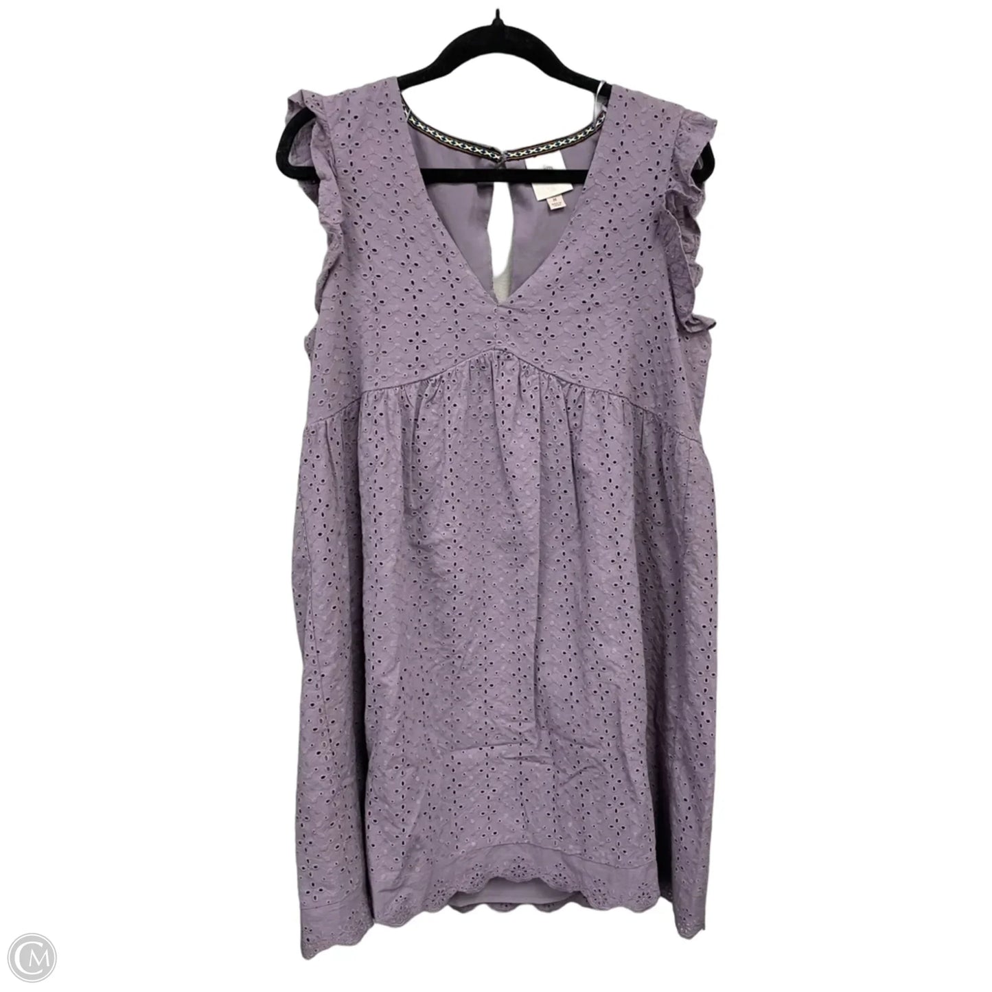 Dress Casual Short By Knox Rose In Purple, Size: M