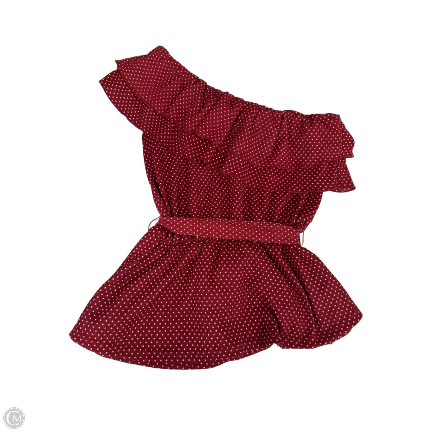 Top Sleeveless By Maeve In Red & White, Size: Xs