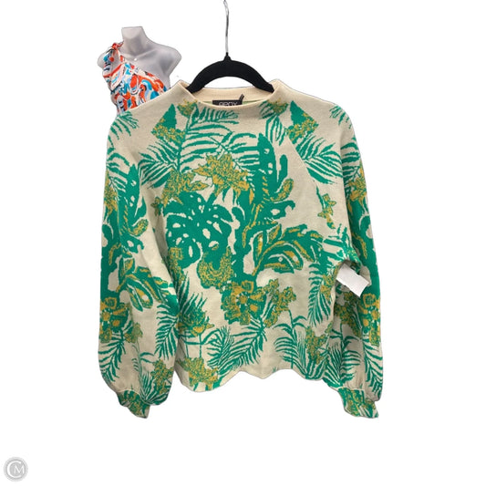 Sweater By Clothes Mentor In Green & Yellow, Size: S