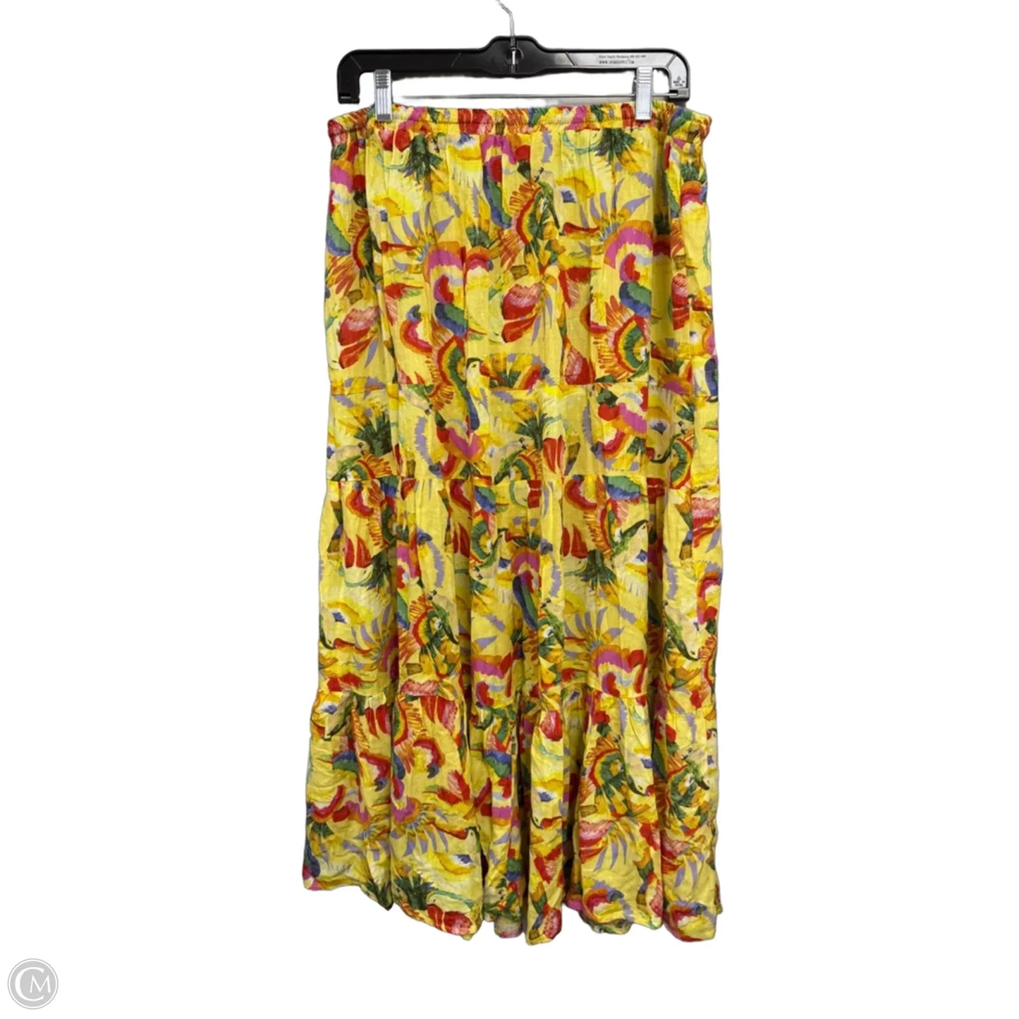 Skirt Maxi By Christian Siriano In Red & Yellow, Size: L