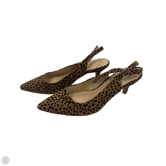 Shoes Heels Kitten By Isaac Mizrahi In Animal Print, Size: 9
