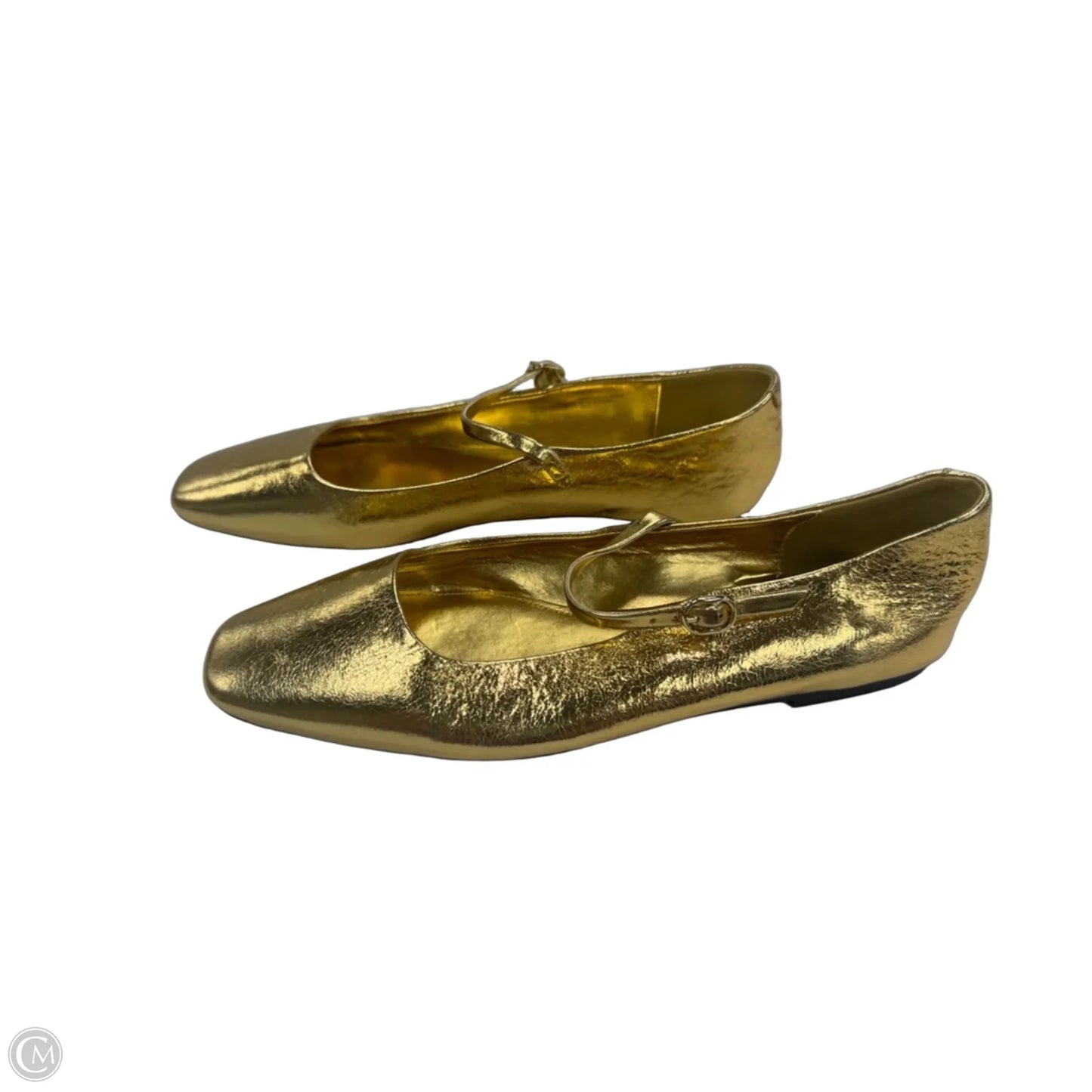 Shoes Flats By Steve Madden In Gold, Size: 8.5