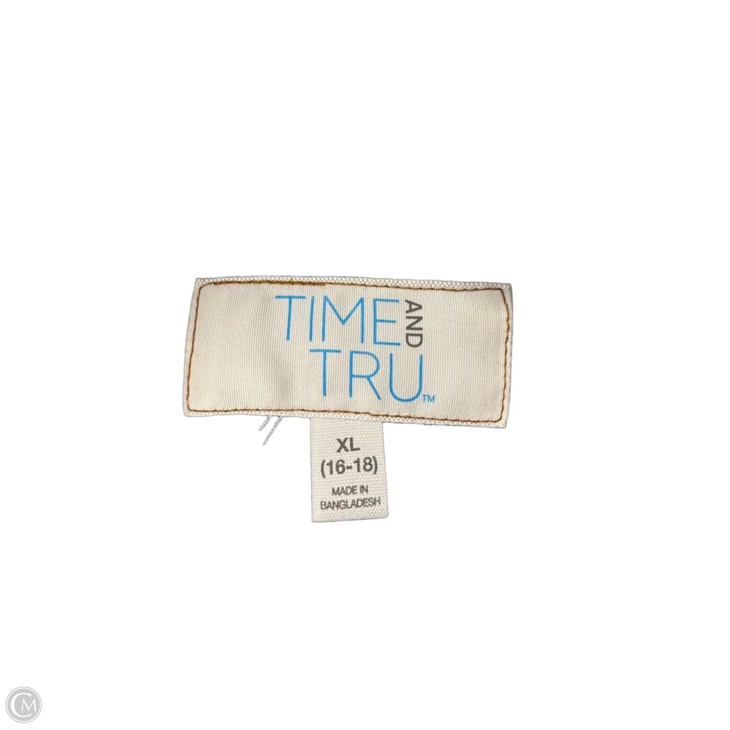 Jacket Denim By Time And Tru In Blue Denim, Size: Xl