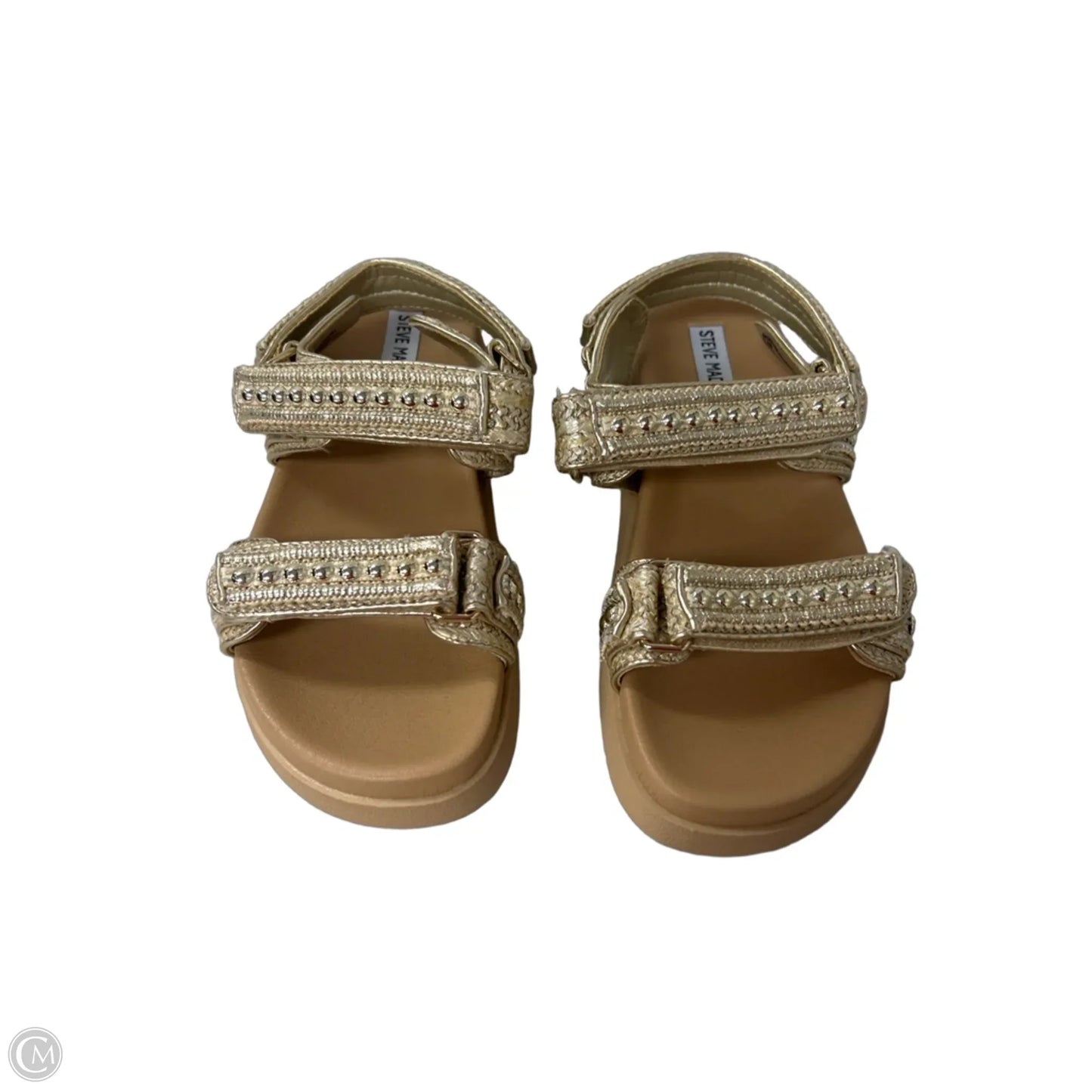 Sandals Flats By Steve Madden In Gold, Size: 9.5