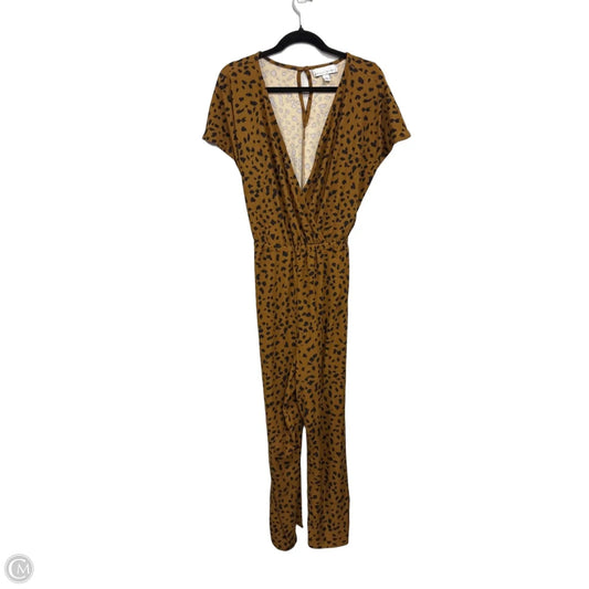 Jumpsuit By Clothes Mentor In Black & Brown, Size: L