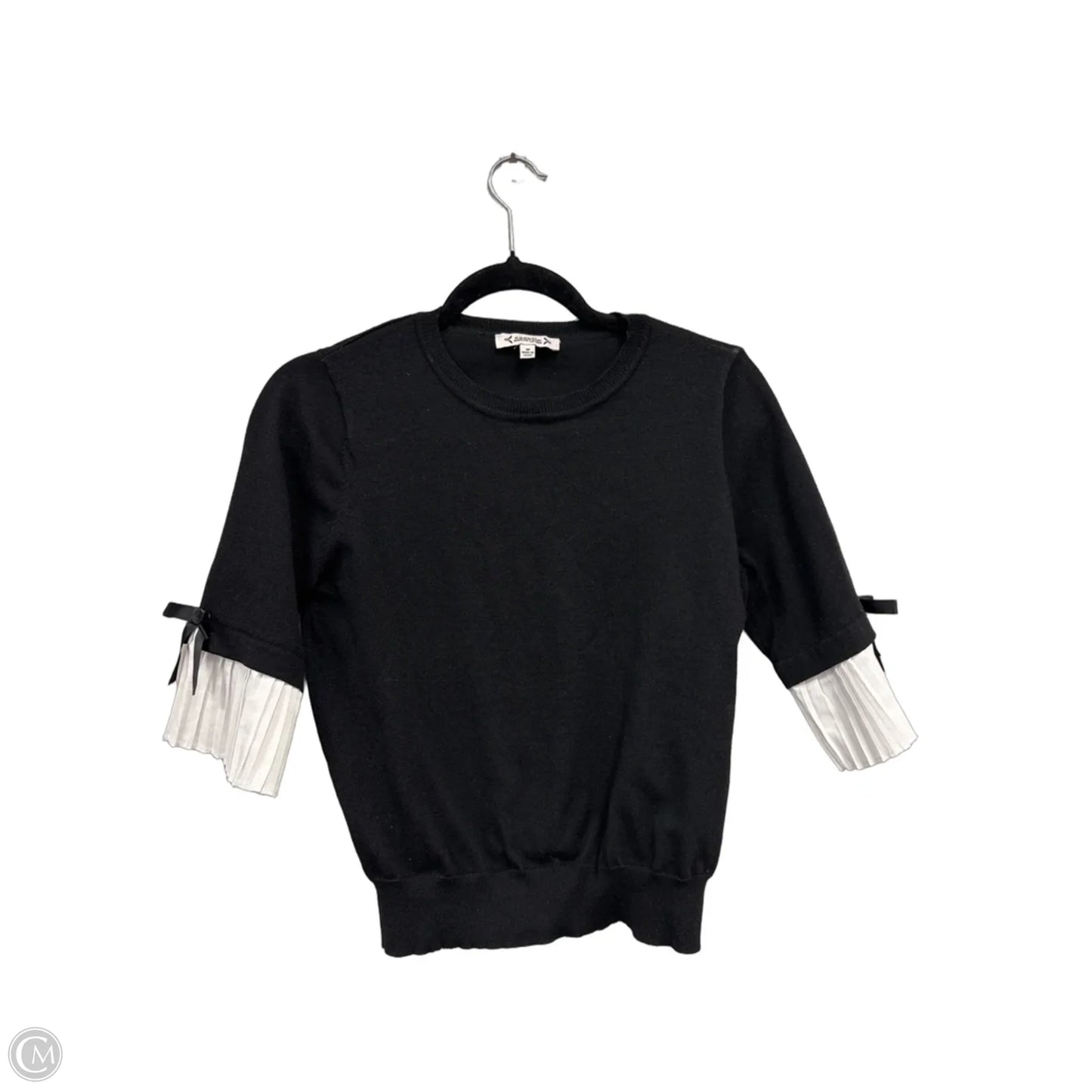 Sweater Short Sleeve By Nanette By Nanette Lepore In Black & White, Size: M
