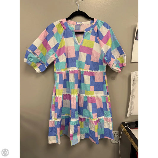 Dress Casual Short By Mary Square In Blue & Pink, Size: S
