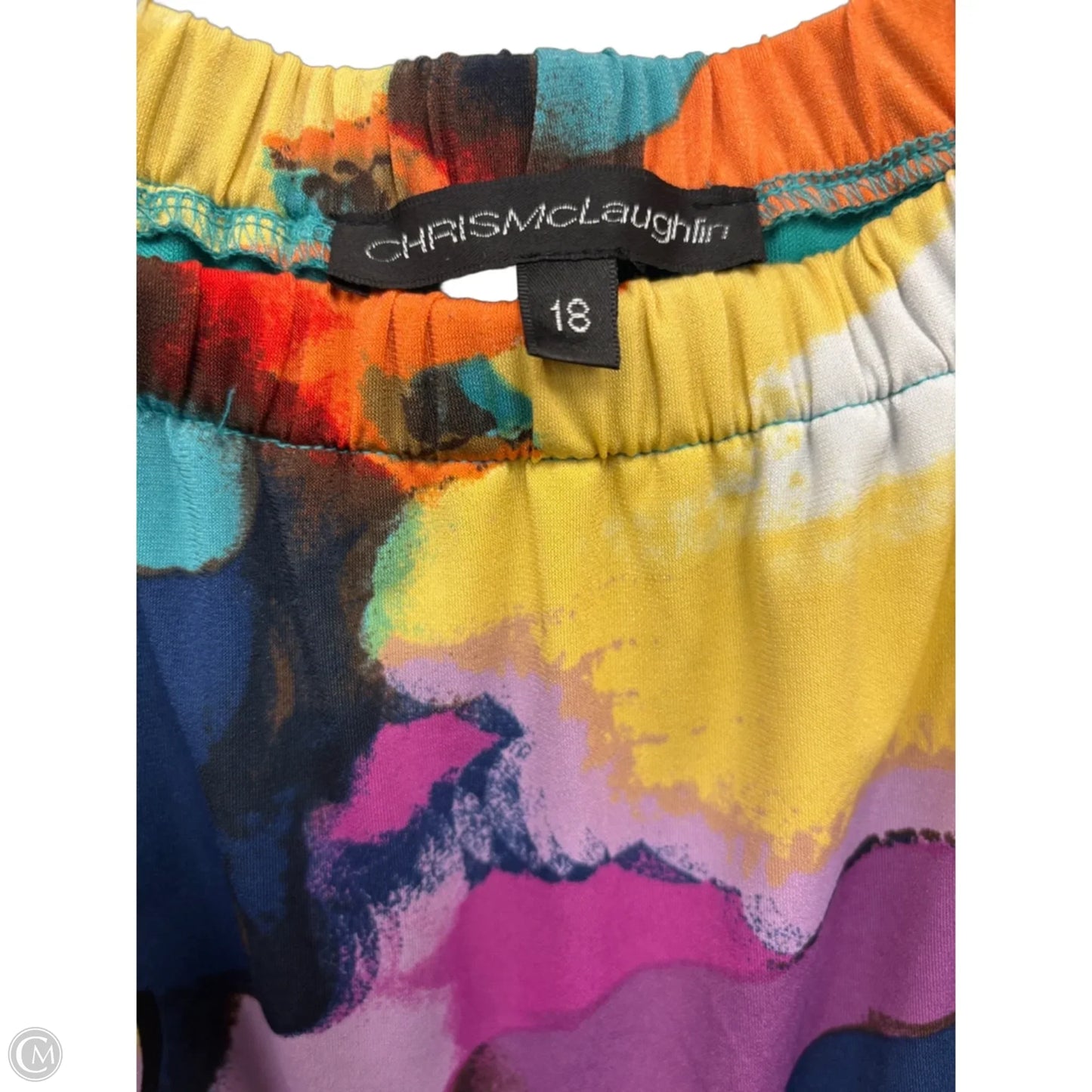 Dress Casual Short By Chris Mclaughlin In Black & Purple, Size: 18