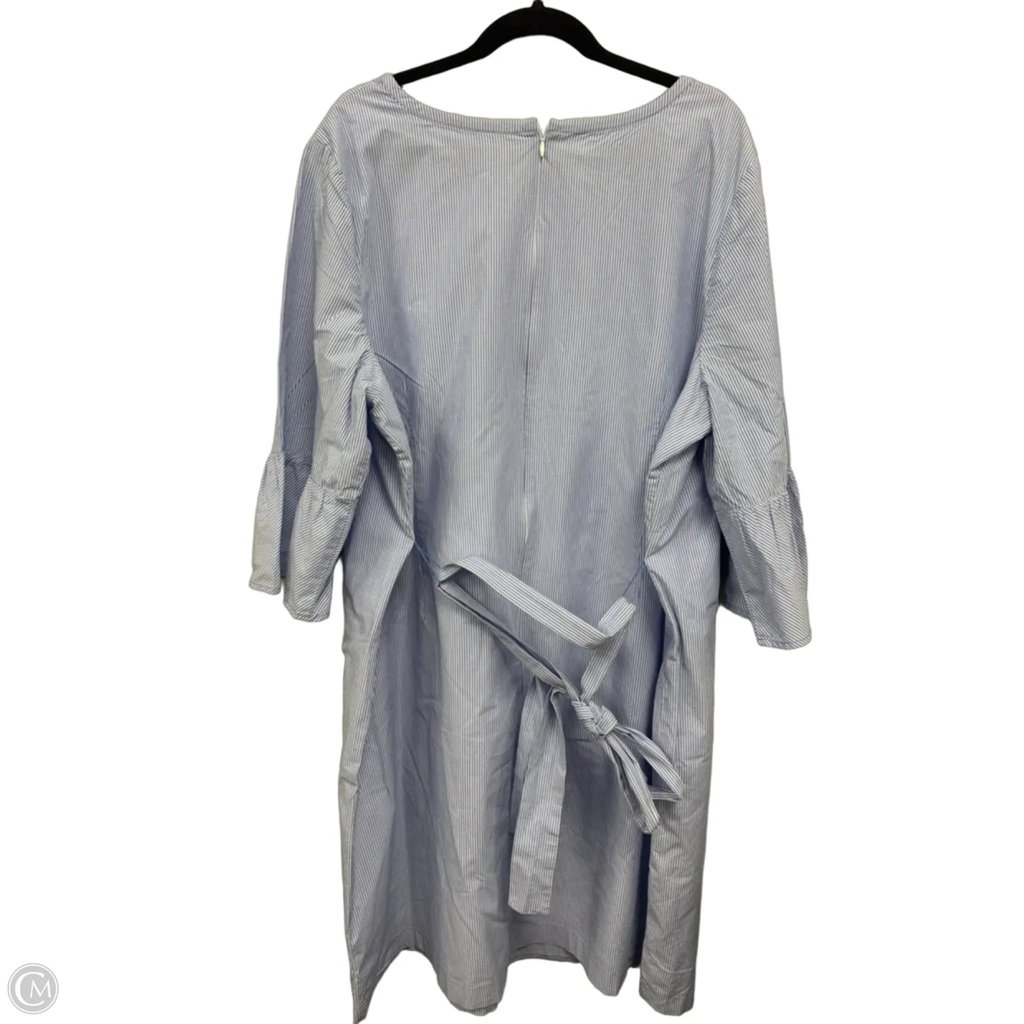 Dress Casual Midi By Talbots In Blue & White, Size: 24